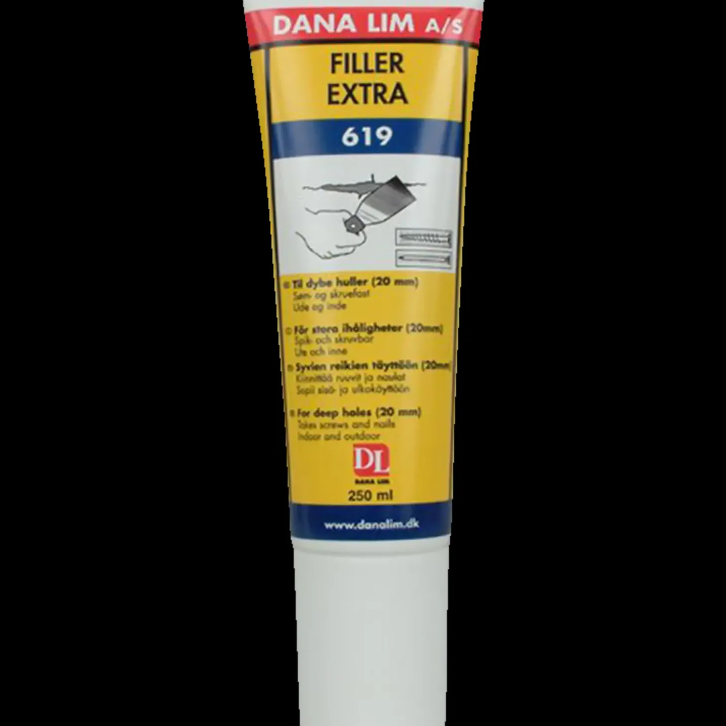 Dana acrylfugemasse filler ekstra 619 250 ml