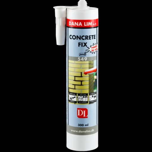 Dana Concrete Fix 549 reparationsmørtel 300 ml cement grå