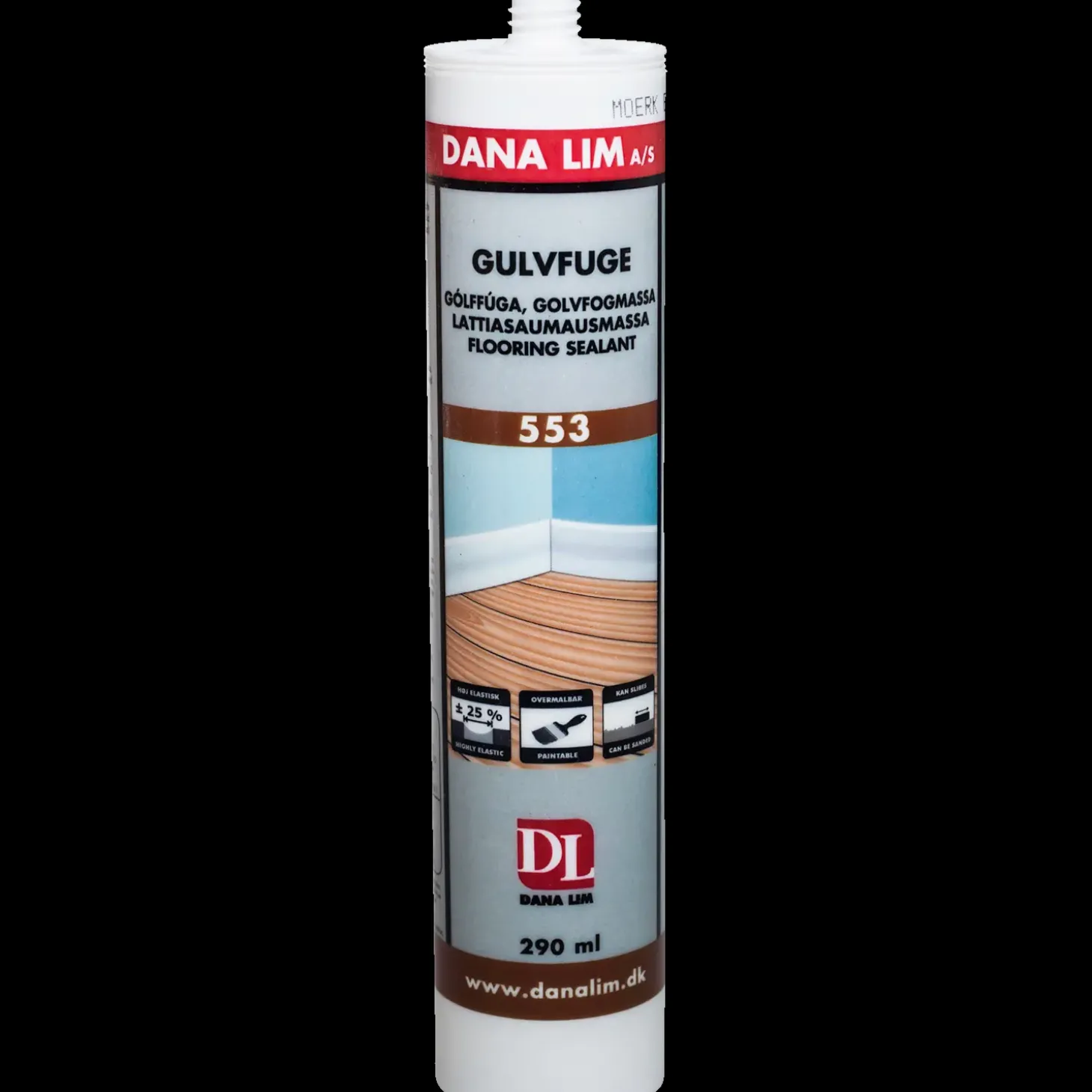 Dana gulvfugemasse 553 290 ml lys eg