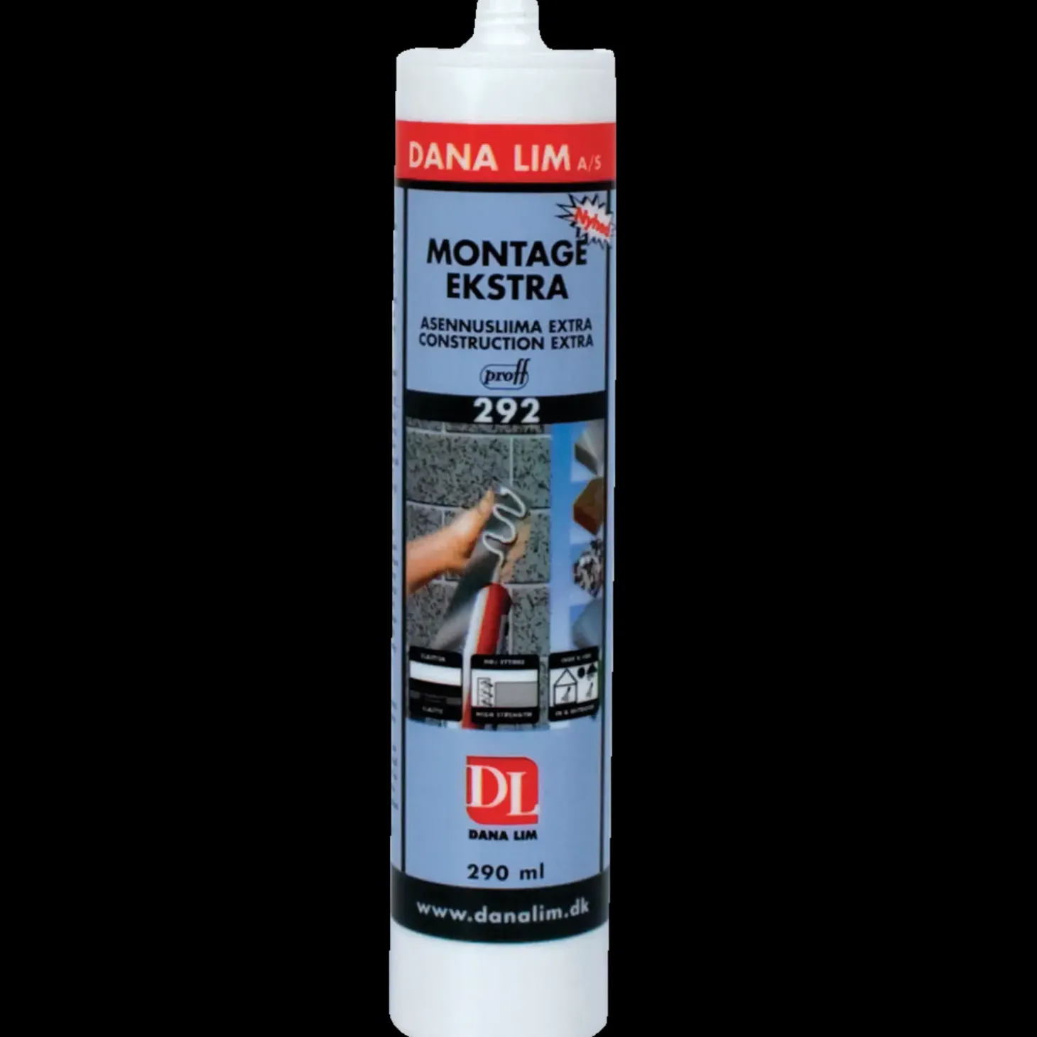 Dana montage ekstra 292 hvid 290 ml
