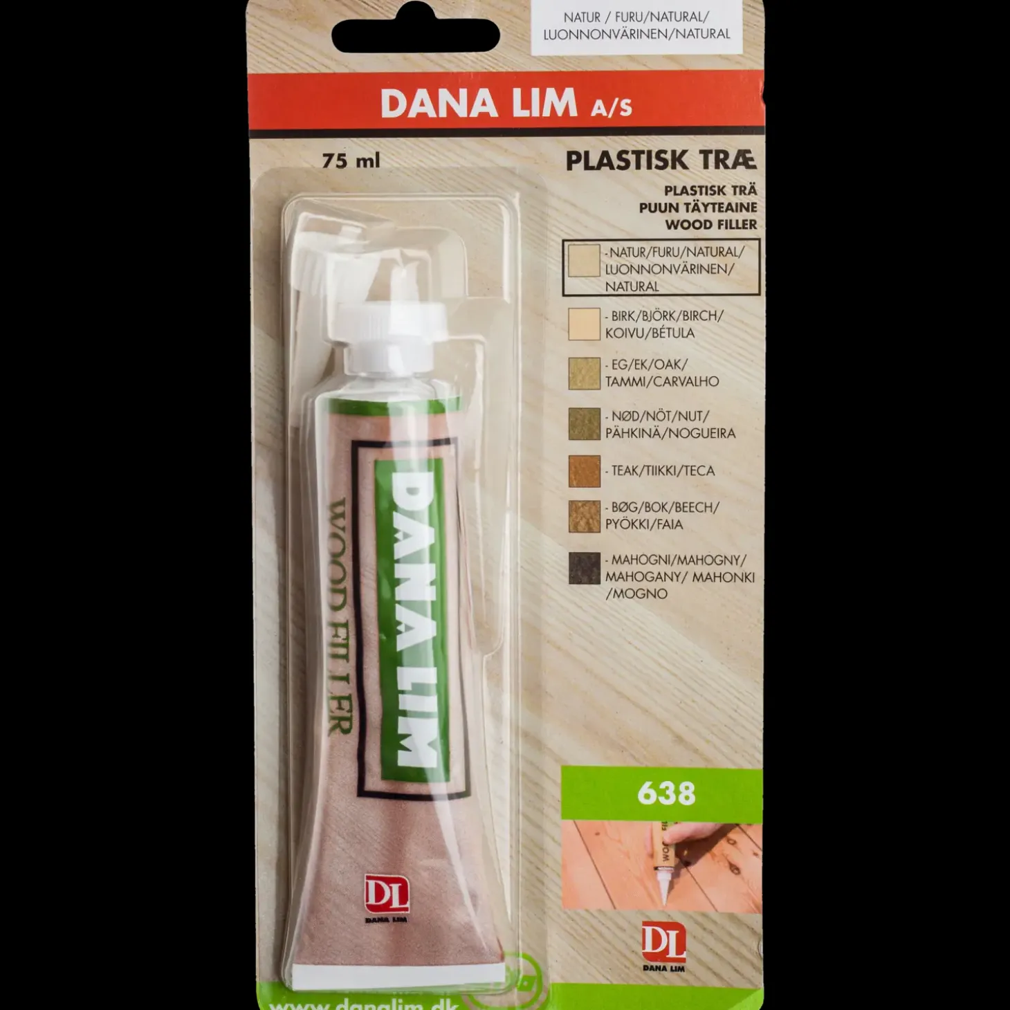 Dana plastik træ 638 natur 75 ml