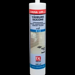 Dana proff vådrumssilicone 512 hvid 300 ml