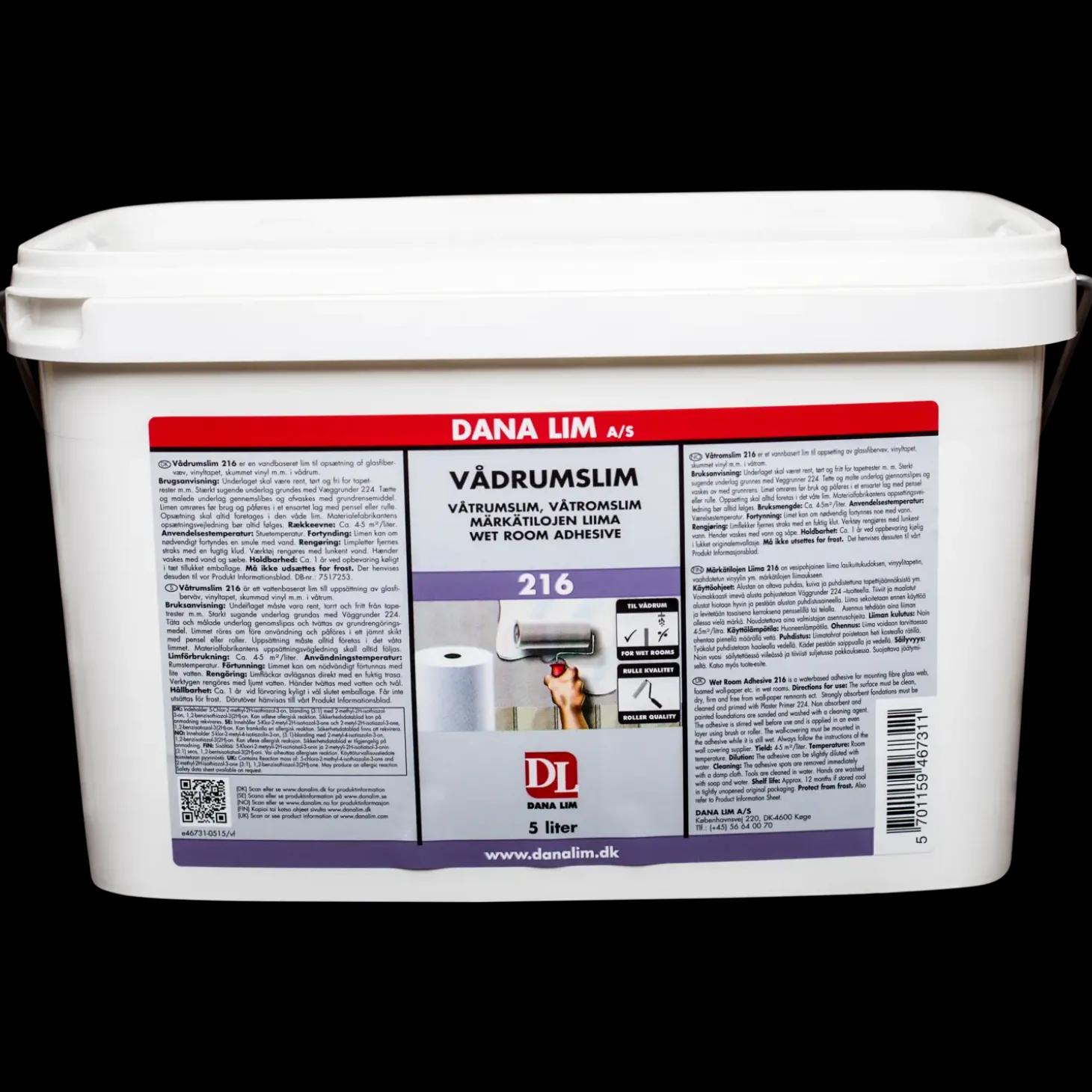 Dana vådrumslim 216 5 L