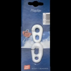DanoMast flagclips 1 aflang og 1 kort