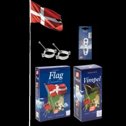 DanoMast flagstang 8 m inkl. spændebeslag og Dannebrog