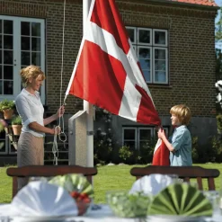 DanoMast flagstang 8 meter med vippebeslag, knop, line og lineholder
