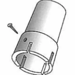 DanoMast plasttopbeslag 2 - 8 meter 50 mm.