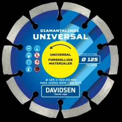 Davidsen diamantklinge universal Ø125 mm