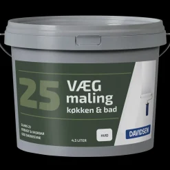 Davidsen vægmaling 25 hvid 4,5 L