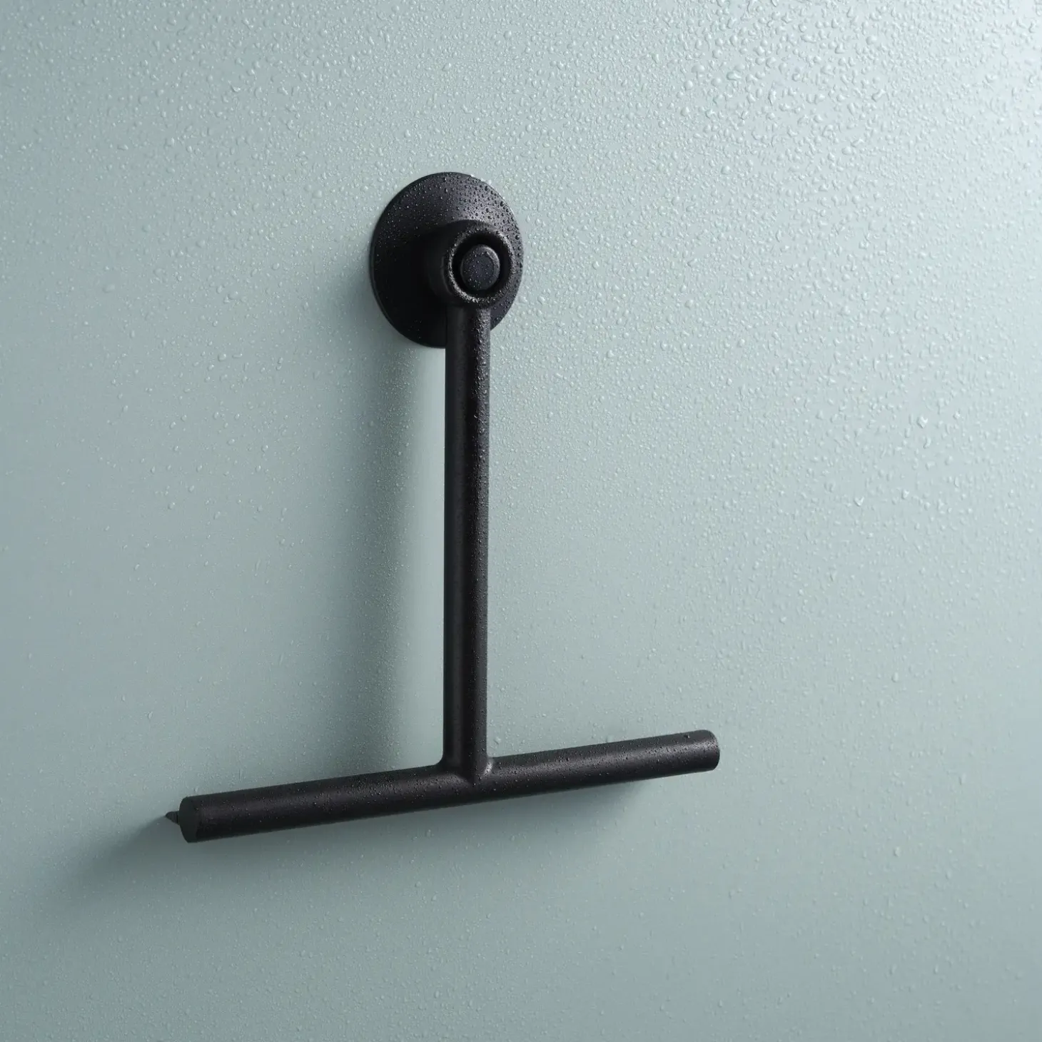 Day badeværelsesskraber med sugekop sort