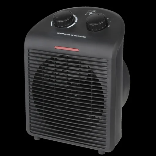 DAY varmeblæser 2000 W / 220 V sort