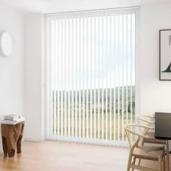 Debel lamelgardin komplet D´Lux hvid 100x250 cm