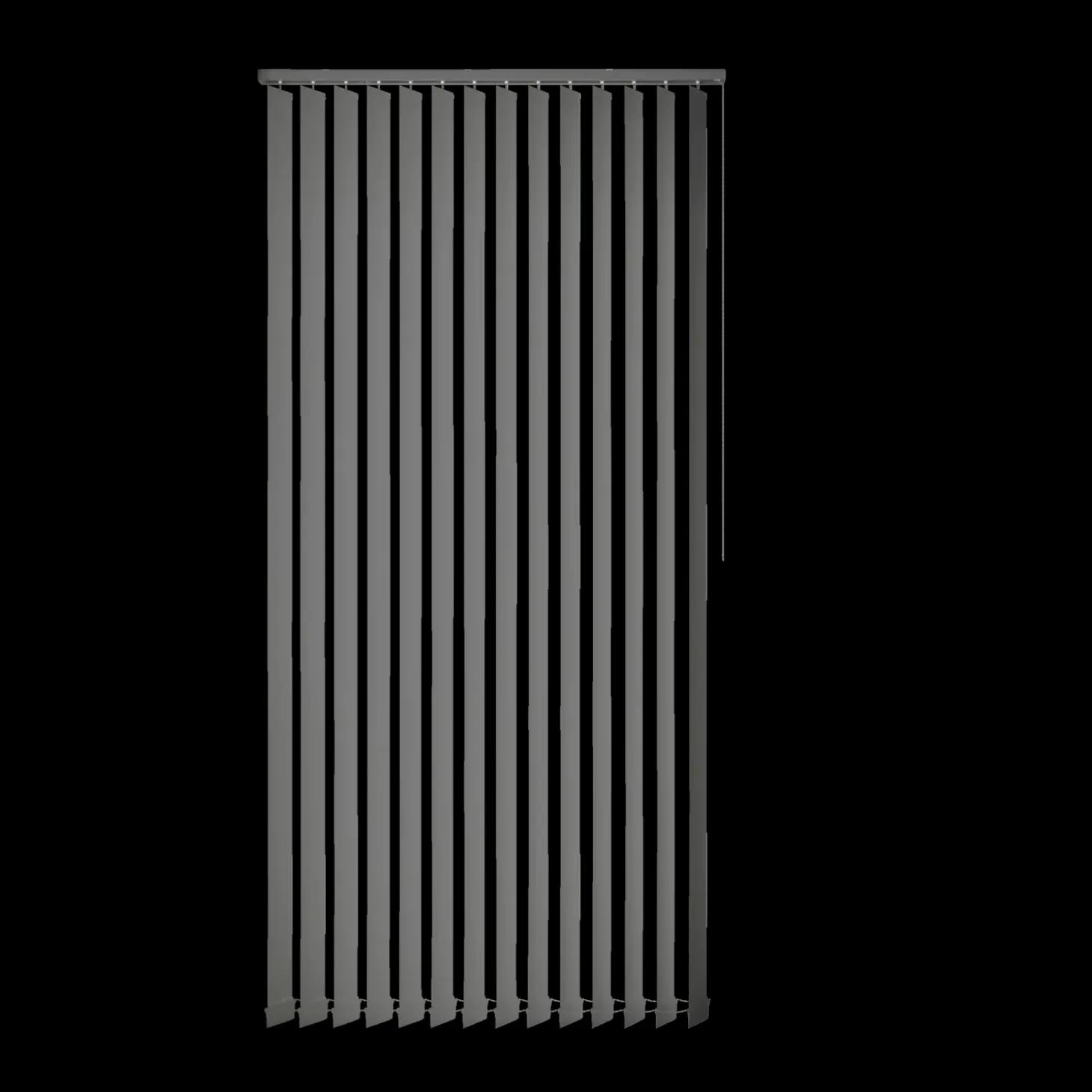 Debel lamelgardin komplet Line, grå 100x250 cm.