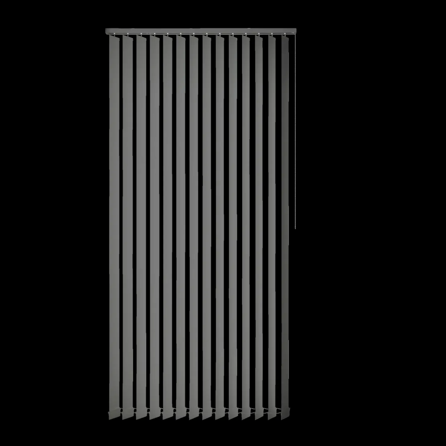 Debel lamelgardin komplet Line, grå 100x250 cm.