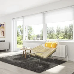 Debel plissegardin touch hvid 70x160 cm