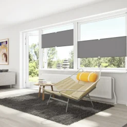 Debel plisségardin flex grå 50x130 cm