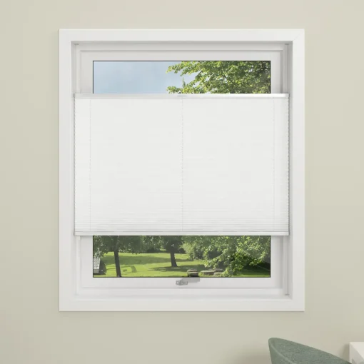 Debel plisségardin flex hvid 50x130 cm