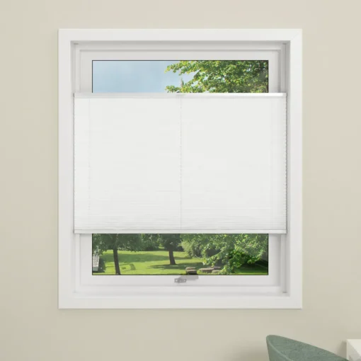 Debel plisségardin flex hvid 50x130 cm