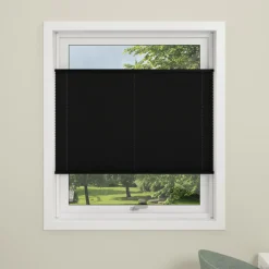 Debel plisségardin flex sort 50x130 cm