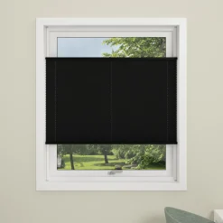 Debel plisségardin flex sort 50x130 cm