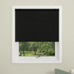 Debel plisségardin Touch, sort 60x160 cm.