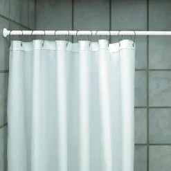 Debel teleskopsstang t/bruseniche 125-220 cm hvid