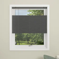 Debel touch split plissegardin grå 80x160 cm