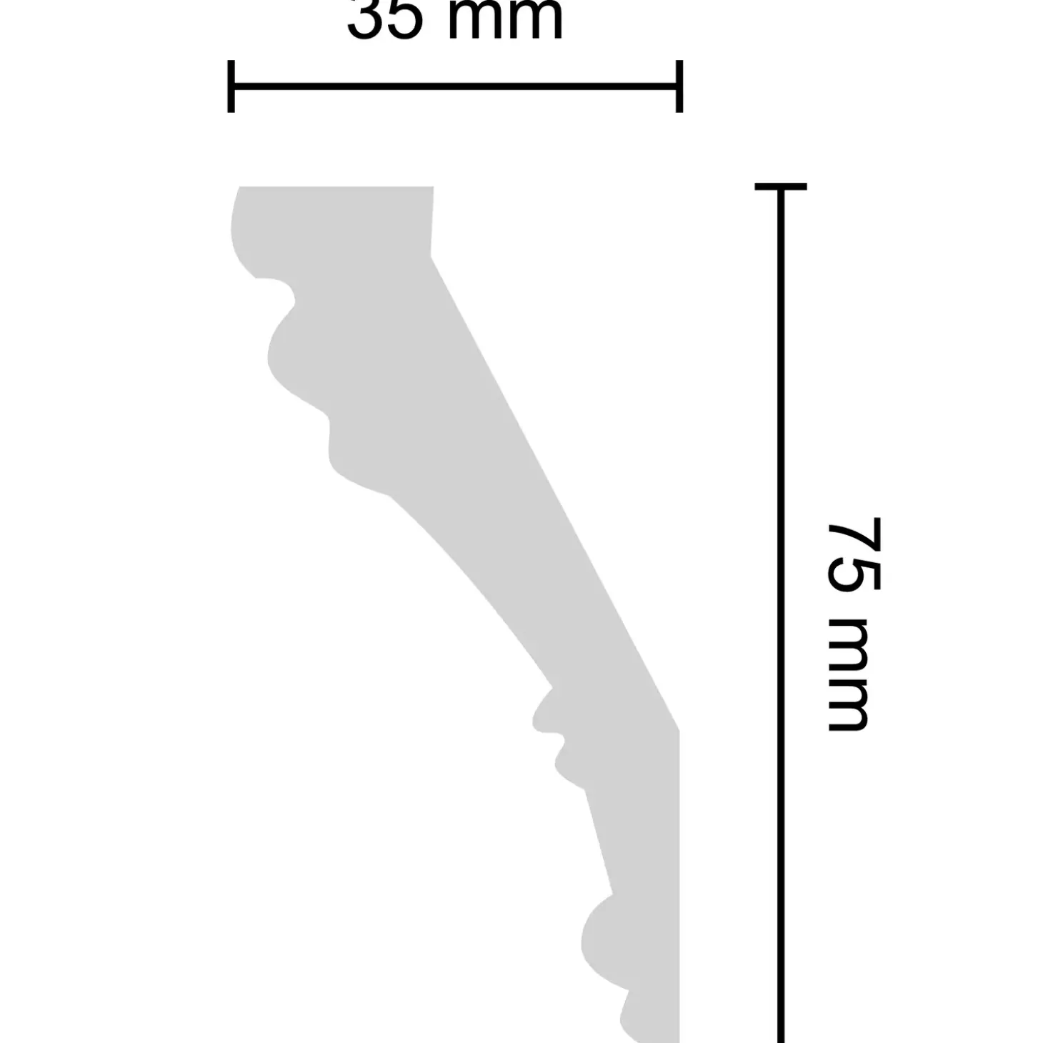 Decosa stukliste G6 35x75 mm 2 m