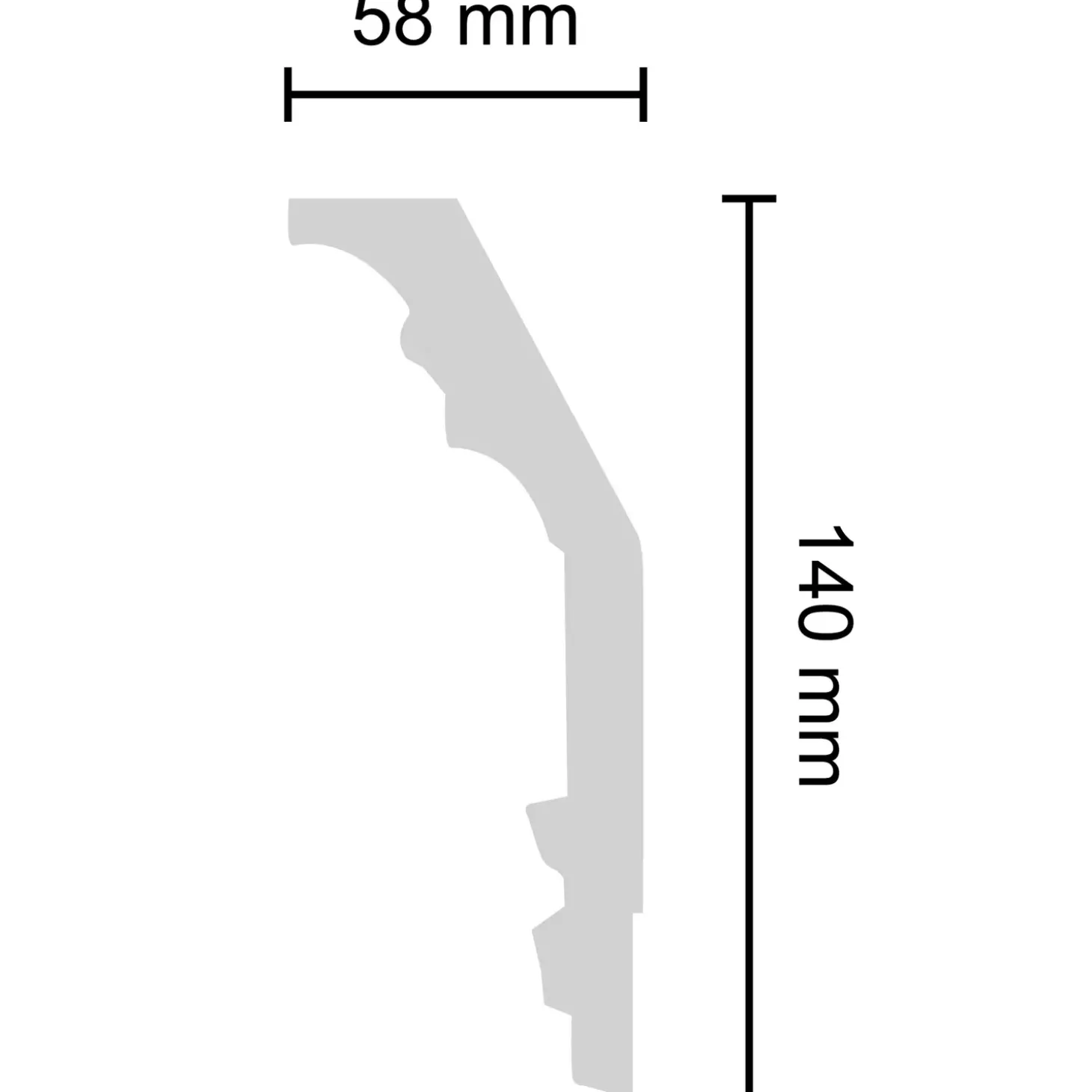 Decosa stukliste G39 58x140 mm 2 m