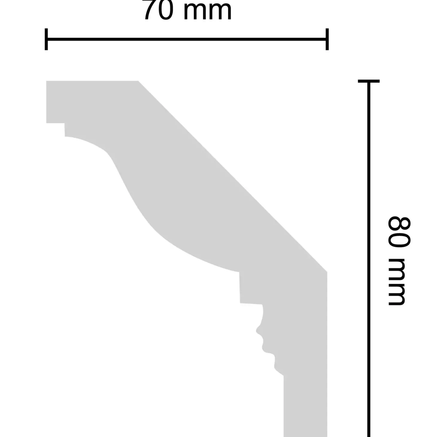 Decosa stukliste G4 70x80 mm 2 m