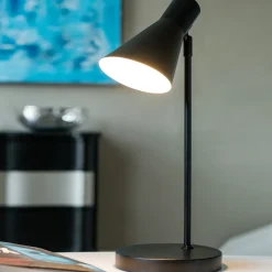 Denver bordlampe 37,5x12,5x12,5 cm mat sort