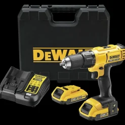 DeWALT DCD771D2-QW 18V bore-/skruemaskine 2x2.0 Ah batteri og lader