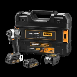 DeWALT DCF85ME2GT-QW 18V XR slagskruetrækker Mclaren edition 2x 1.7 Ah PS-batterier og lader