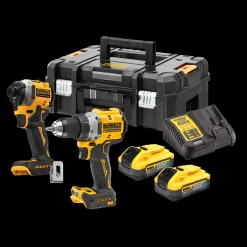 DeWALT DCK2051E2T-QW 18V sæt. boremaskine og slagskruetrækker, batteri og kuffert