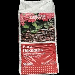 Dækbark 2400 liter, palle med 48 sække á 50 liter