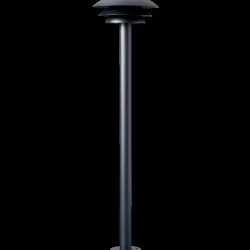 DL25 udendørs havelampe mat sort, Ø25 cm