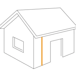 DS Stålprofil Samleprofil sort - 3 m