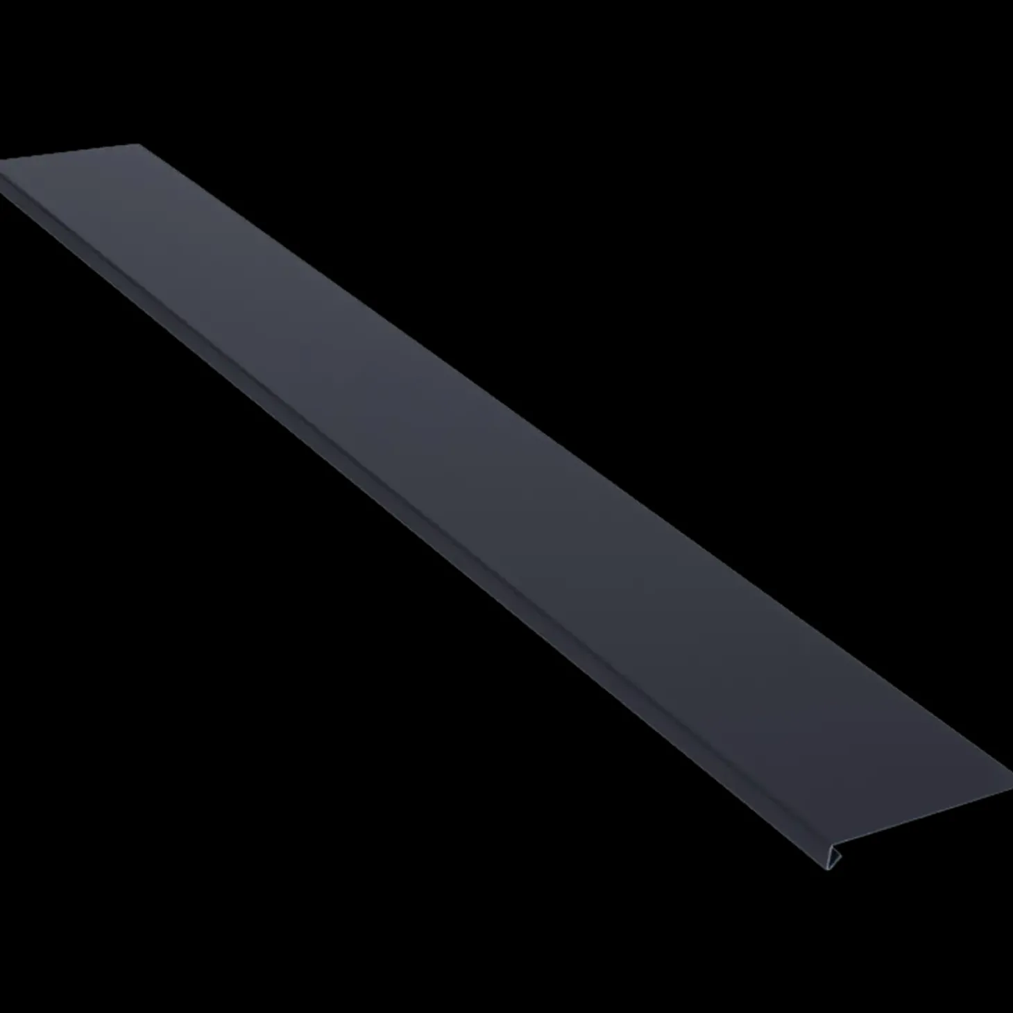 DS Stålprofil Sålbænk sort 3m