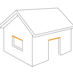 DS Stålprofil Vandnæse nr. 229 sort - 3M