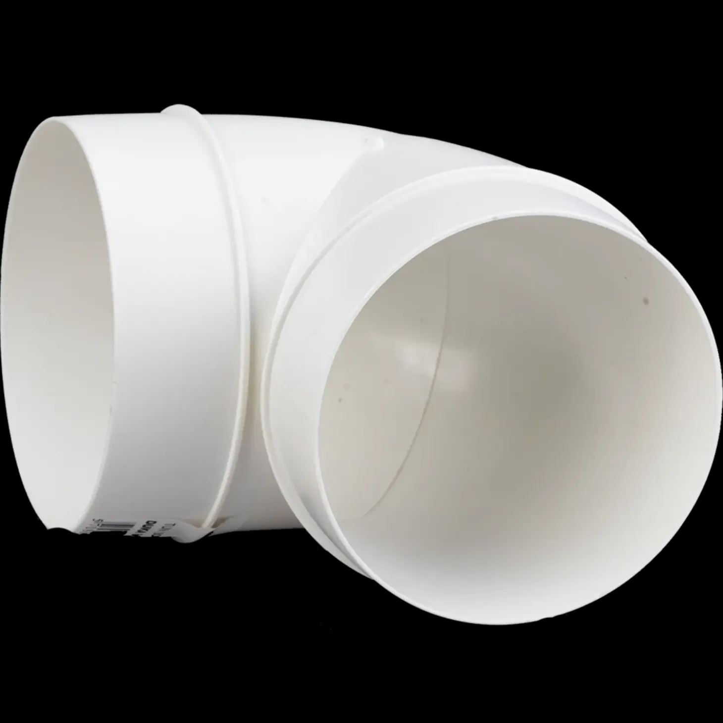 Duka bøjning 90° Ø100 mm hvid