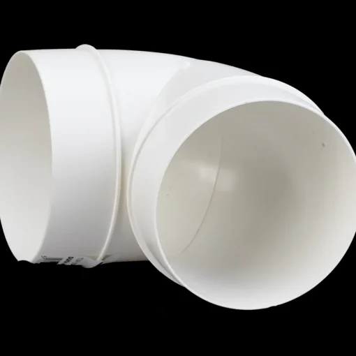 Duka bøjning 90° Ø125 mm hvid
