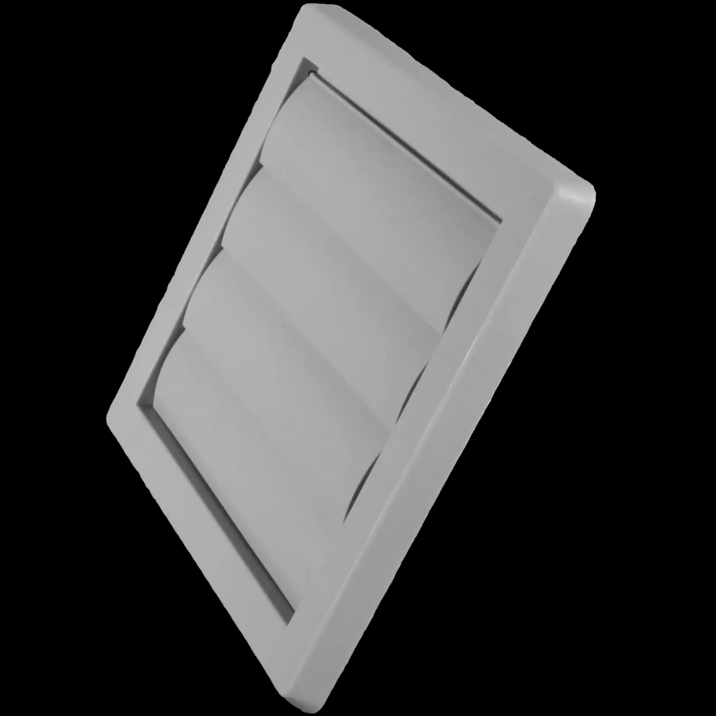 Duka lamelventil type 70 grå 180x180 mm indv. 150 mm