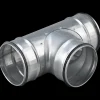 Duka metal t-stykke DTCPU Ø100 mm