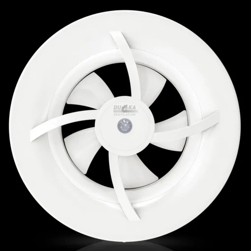 Duka S7 ventilator m/9 funktioner Ø100-125 mm hvid