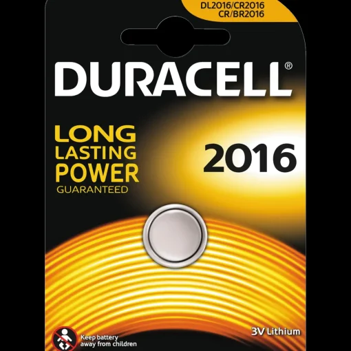 Duracell Electronics knapcell CR2016 batteri 1 stk. pk.