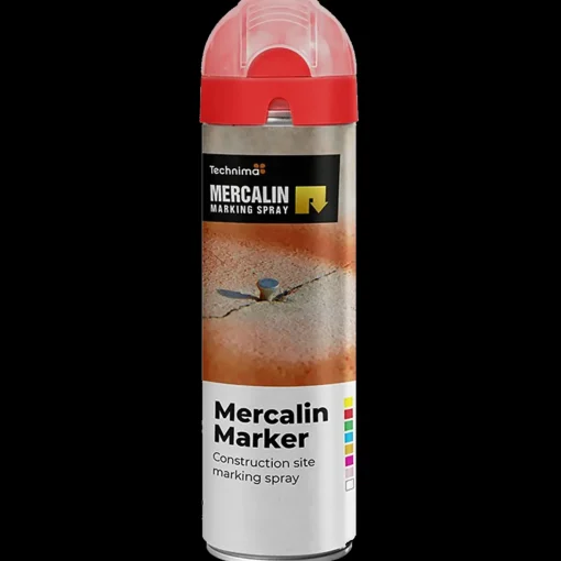 DVA mercalin mærkespray fluo 500 ml rød