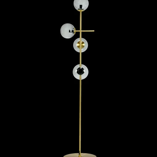 Dyberg Larsen Como gulvlampe smoke/messing