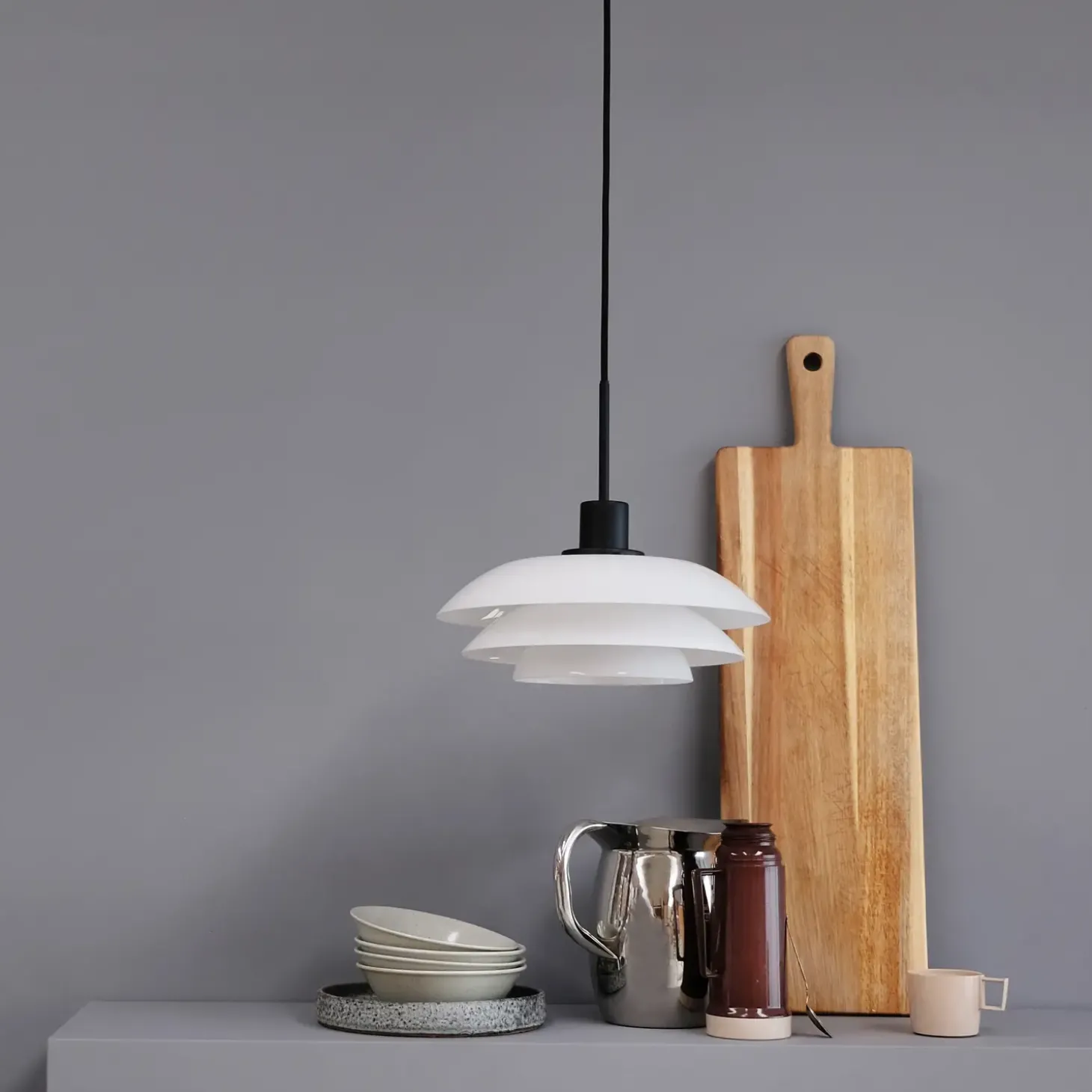 Dyberg Larsen DL31 pendel opal/sort