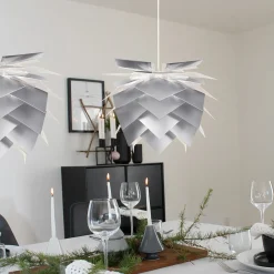 Dyberg Larsen Illumin DIY-pendel Alulook Ø35cm m/hvid stofledning E14