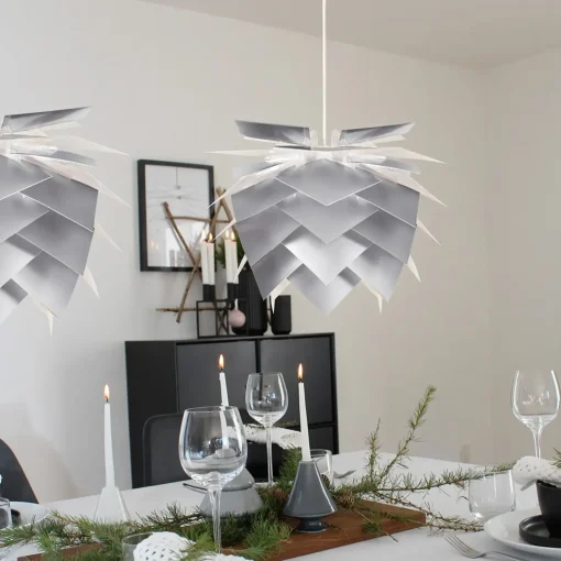 Dyberg Larsen Illumin DIY-pendel Alulook Ø35cm m/hvid stofledning E14